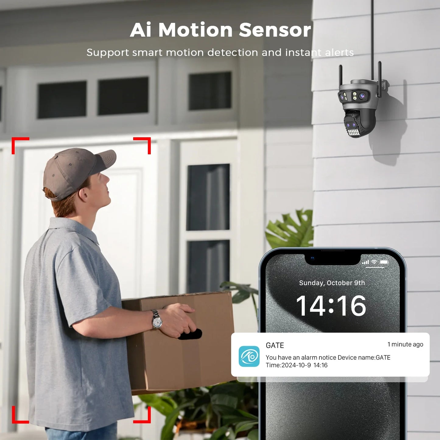 Caméra De Surveillance Extérieure PTZ WiFi 20MP